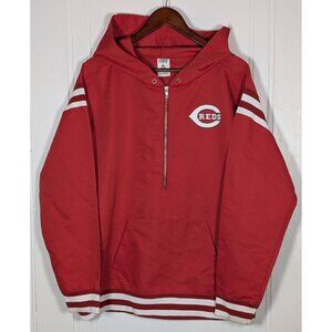Victoria's Secret PINK Cincinnati Reds 1/4 Zip Windbreaker Jacket Womens Large